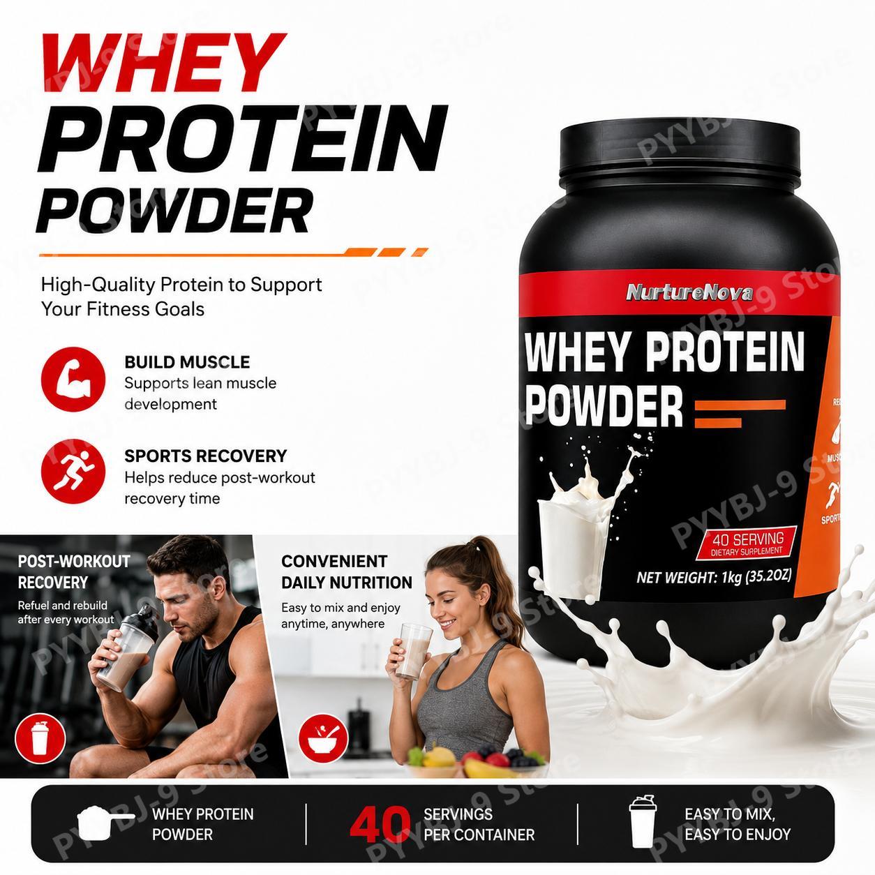 Nutrition For Fitness Training - NurtureNova Whey Protein Tozu Süt Aromalı