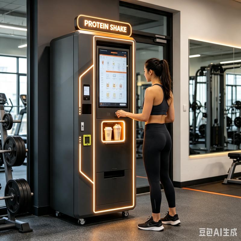 Nutrition Fitness Center - Otomatik Protein Shake Otomatı Özelleştirilmiş Akıllı