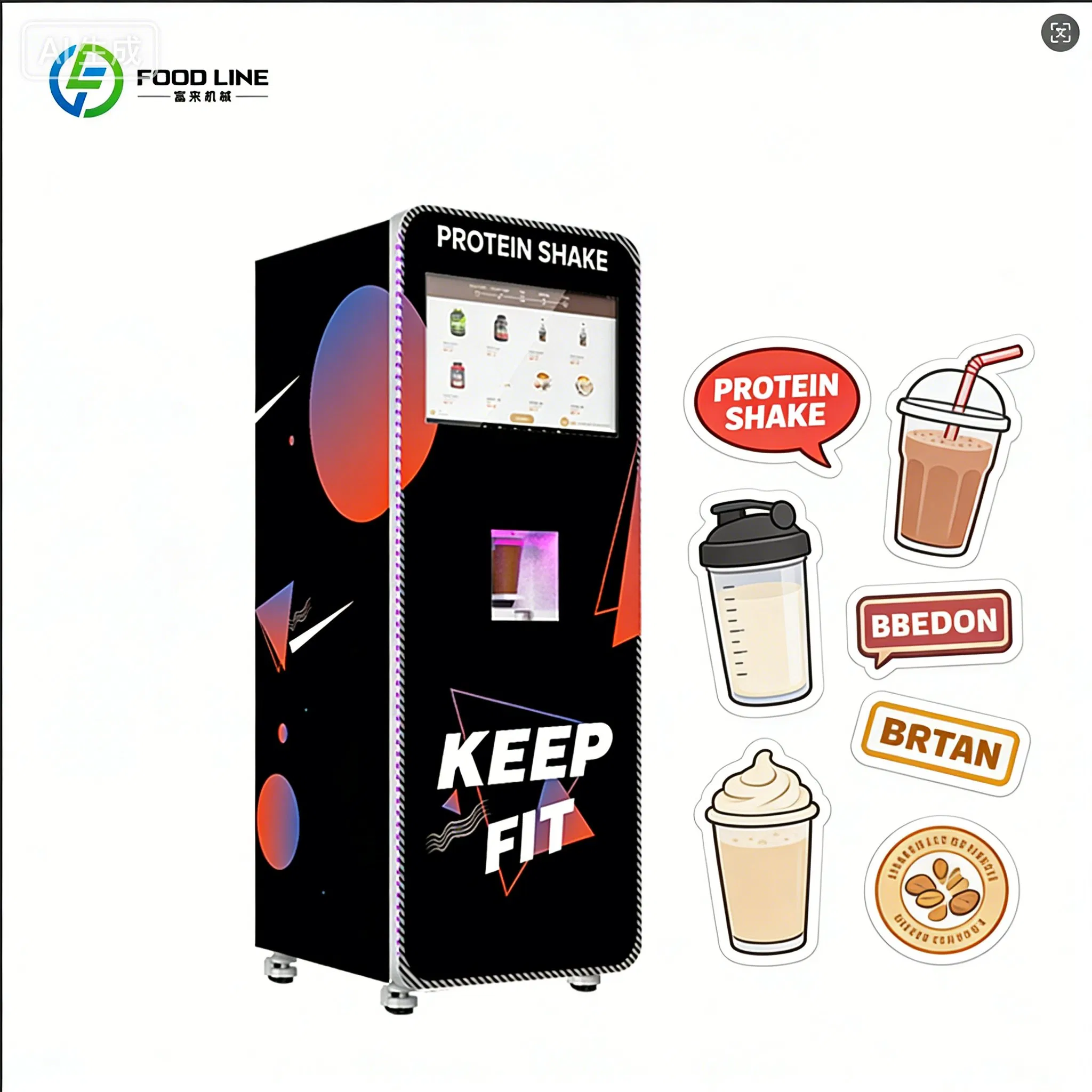 Nutrition Fitness Center - Besleyici Yiyecek Otomatı Tam Otomatik Protein